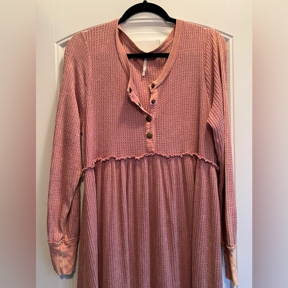 Free People Waffle Maxi Dress - Picture 2 of 4